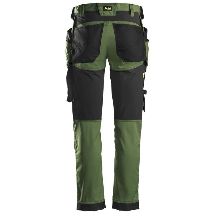 Snickers Workwear Kombinezon męski No Aplica Work Utility, Khaki zielony/czarny, 30W / 32L