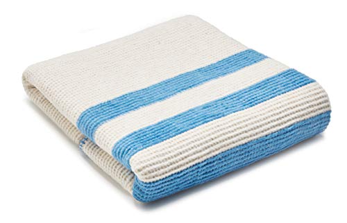 Arus Cotton Blend Soft Throw Blanket For Bed, Sofa, Couch Whisper Blue 50X67 #TOP2
