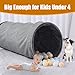 HOMBYS Extra Large Dog Tunnel for Large Dogs, Cats & Adults, Jumbo 22x22x51 Inches, Collapsible Play Tunnel