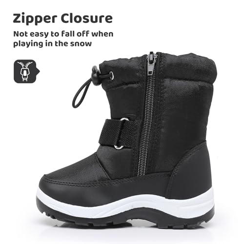 Apakowa Kid's Girls Cold Weather Snow Boots (Toddler/Little Kid)3