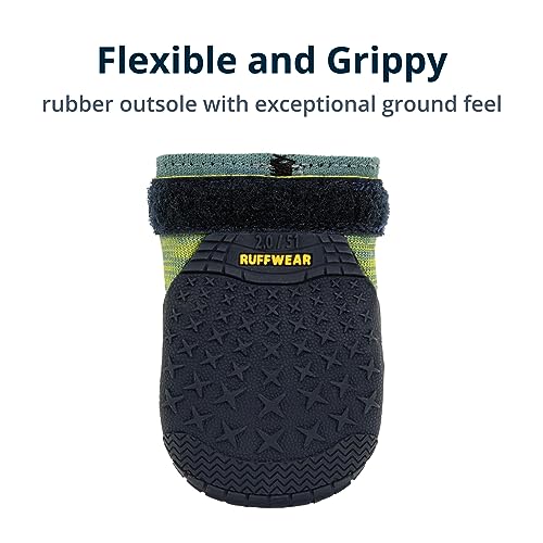 RUFFWEAR Dog Premium Boots, Breathable Grip Trail Shoes, Dog Running & Climbing Shoes, Protection for Injured Paws, Hot or Cold Weather, 5.1cm, River Rock Green