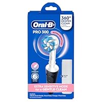 Oral-B Pro 300 Extra Sensitive Clean Electric Toothbrush, Black