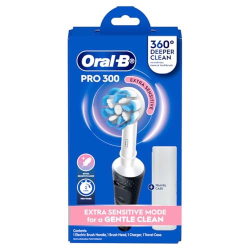 Oral-B Pro 300 Extra Sensitive Clean Electric Toothbrush, Black