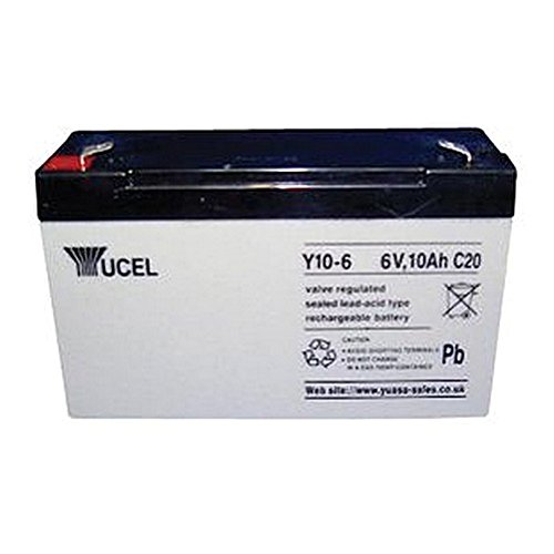 Gen Battery Lead Acid 6V 10Ah Yucel Batteries Rechargeable