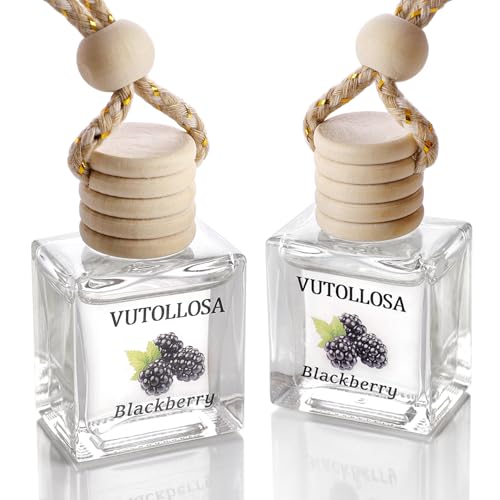 Image of 2-Pack Car Air Fresheners, Car Deodorizer, Blackberry Scented Air Freshener Long Lasting Hanging Car Air Freshener for Men and Women, Car Scent Diffuser by VUTOLLOSA