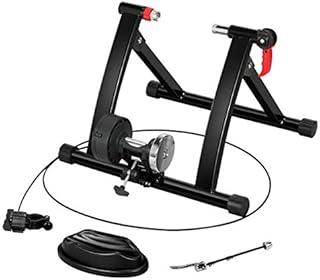 Yaheetech Turbo Trainer Bike Trainers Bike Stand for Indoor Riding Road Bike Training Stand with 6 Speed Levels & Noise Reduction Wheel for 26''-29'' Wheels