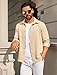 COOFANDY Mens Casual Button Down Shirt Long Sleeve Lightweight Jacket Fashion Textured Shirts