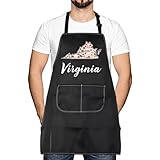 Virginia Locale Apron Born in Virginia Gift Virginia Travel Apron Virginia Map Gift (Virginia)