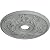 Ekena Millwork CM23AC Acanthus Twist Ceiling Medallion, 23 5/8"OD x 4 5/8"ID x 1 7/8"P, Factory Primed