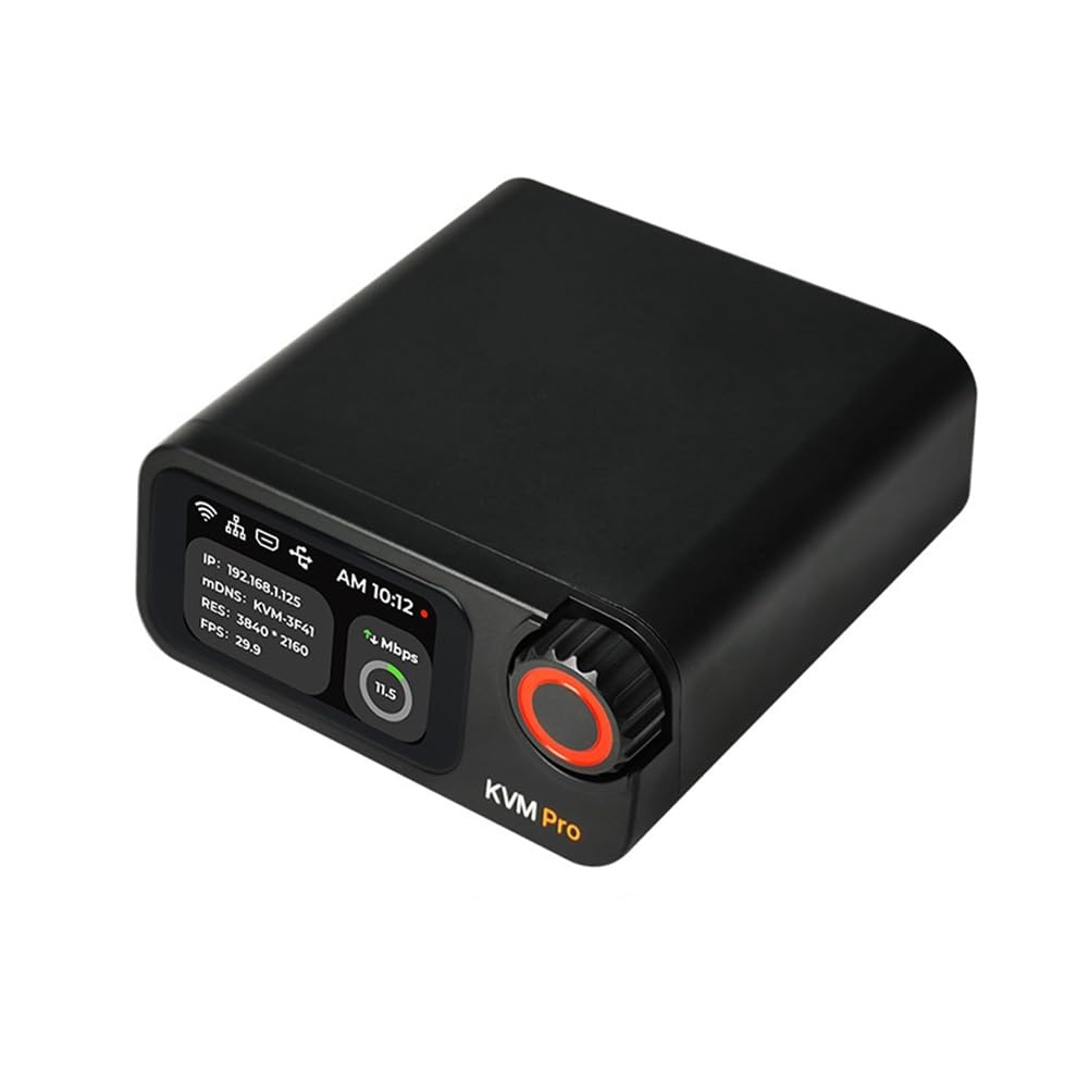 NanoKVM-Pro PiKVM 4K IP-KVM GbE WiFi6 Servidor HomeLab Escritorio WiFi Control Remoto NAS AI HD Segunda Pantalla Tira LED