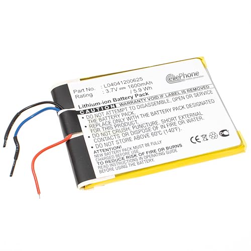 cellePhone batería Li-Polymer para Archos 43 Internet Tablet (reemplazado L04041200625)