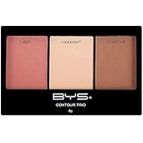 BYS Contour Trio Powder Palette Lift Contour Highlight Compact Makeup Set Sweet