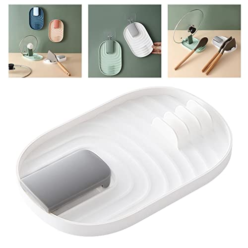 Reposacucharas blanco de PP con diseño multifuncional para mantener limpia tu cocina 8