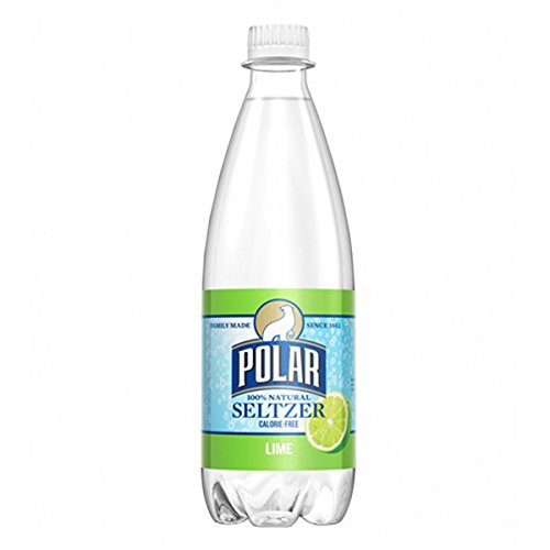 Polar Lime Seltzer 20 oz Plastic Bottles - Pack of 24