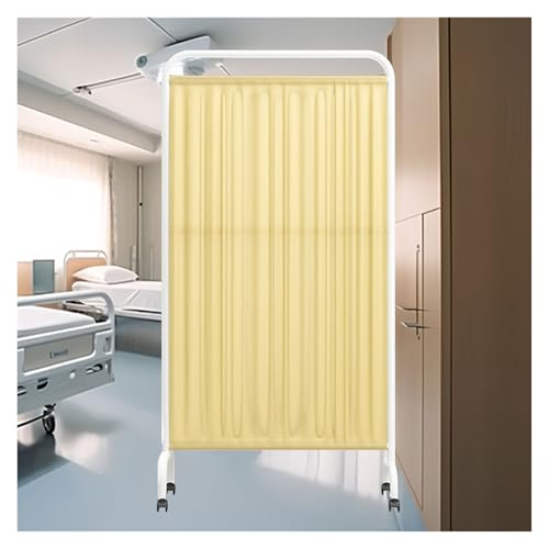 Mampara divisoria para clínica, mampara de Puerta, biombo con Ruedas, CREA un Espacio Privado para salón de Belleza u Oficina (Color 3, 4 Paneles)