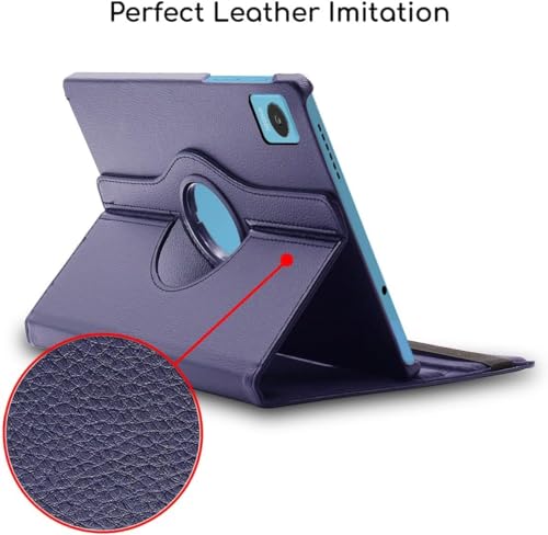 Image of Realme Pad Mini 8.7 inch Tablet (Model FIT ONLY-: RMP2105 /RMP2106) 360 Degree Rotating Flip Case Cover (Blue)