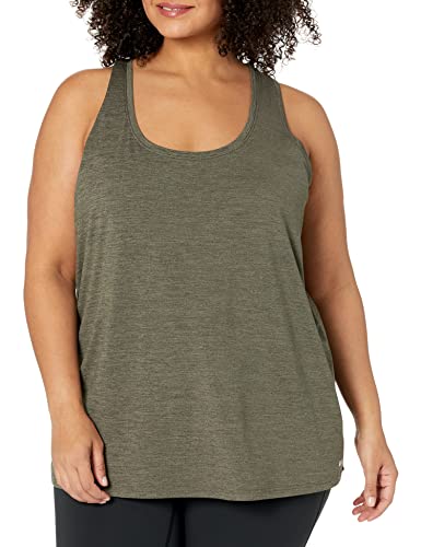 Image of Amazon Essentials Women's Active Quick Dry Tech Stretch Racerback Scoop Neck Tank Top, Multipacks