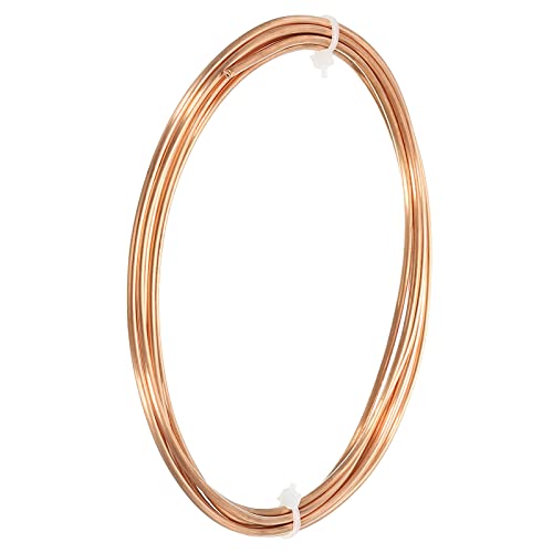 DMiotech 1mm x 2mm Largo 2.0 M Refrigerador Cobre Tubería Flexible Tubo para Compresión, Aire Acondicionado Aire Asistencia