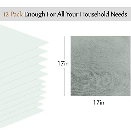 Cloth Napkins Washable And Soft Dinner Napkins 12 Pack Polyester Napkins For Dining Restaurant Hotel And Wedding #TOP6