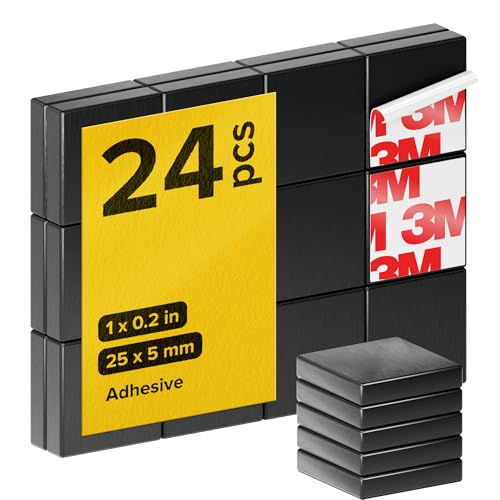 Strong Ceramic Square Magnets With Adhesive Backing...