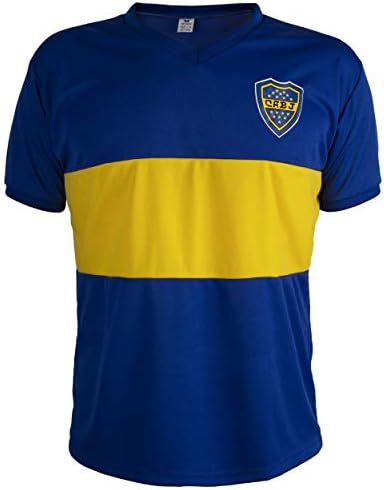 Amazon.com: Boca Juniors Camisa Retro Fútbol Manga Corta Hombre Top : Ropa,  Zapatos y Joyería