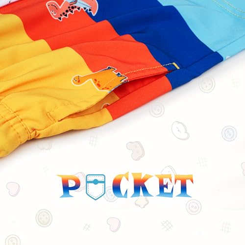 BRISIRA Boys Swim Trunks Swim Shorts with Compression Liner Stretch Bathing Suit Swimsuit Toddler Kids Youth Teen Quick Dry3