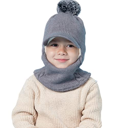 Baby Winter Hat Scarf Set, Unisex Infant Toddler Kids Hat Scarf2