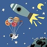 20 Lunch Servietten Astronaut Kosmonaut Weltall Rakete 33 cm