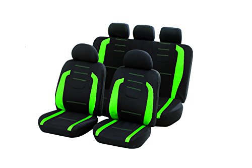 Preisvergleich Produktbild UNITEC 84981 Sitzbezugset Fashion, Greenflash, 14-Teilig