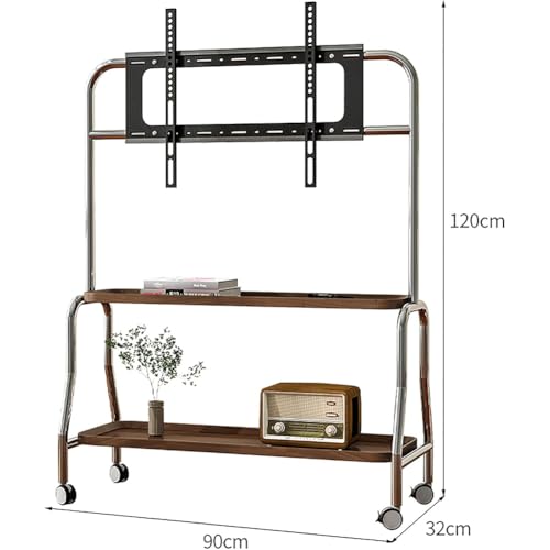 Soporte móvil ajustable para TV 43-75 pulgadas con ruedas miniatura 2