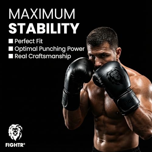 Image of FIGHTR Boxing Gloves - Maximum Protection & Stability | Boxing Gloves for Boxing, MMA, Muay Thai & Kickboxing | Sizes 8-16 oz