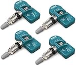 MORESENSOR Signature Series 433MHz TPMS Tire Pressure Sensor 4-Pack | Preprogrammed for Select 60+ American Brand Models | Replacement for 52088990AE | Clamp-in | NX-S018-4
