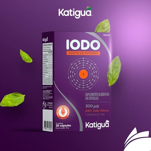 Katiguá, Iodo, Iodedo de Potássio, Sem sabor, 30 Cápsulas Softgel • 30 doses, Roxo