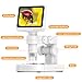 Digital Microscope for Kids, 100x-1600x Portable Microscope with 8 Adjustable LED Lights for Adults, 4.0'' Inch IPS Screen,8G SD Card Included