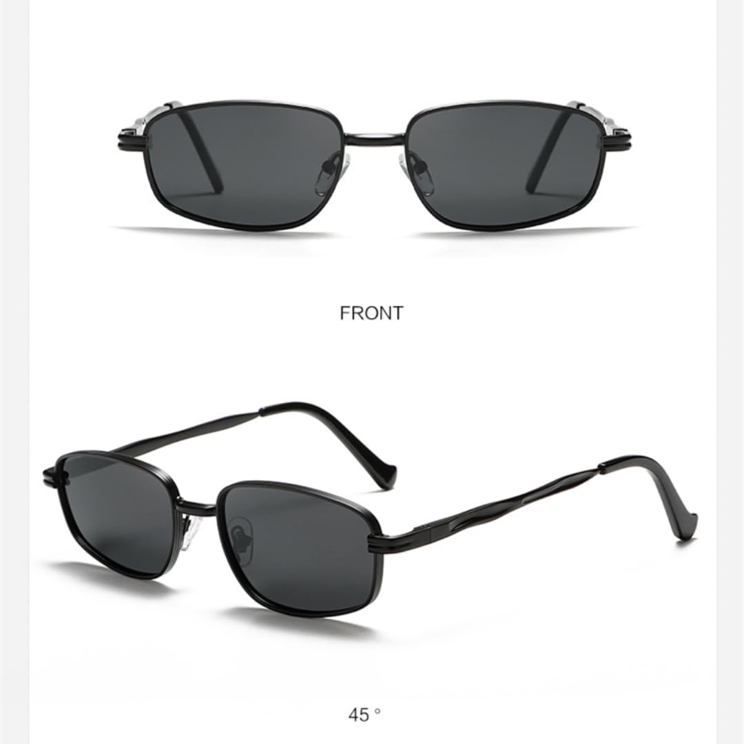 Gafas de sol pequeñas de moda para hombre, estilo steampunk, con montura metálica, estilo retro, protección UV400 para mujer.