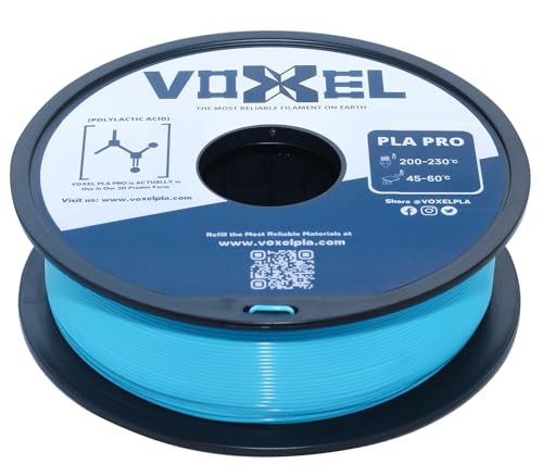 Made in THE USA | VOXEL PLA+ Tough High Speed 3D Printer Filament, 1.75mm PLA Filament, 1Kg Spool, Compatible with All 3