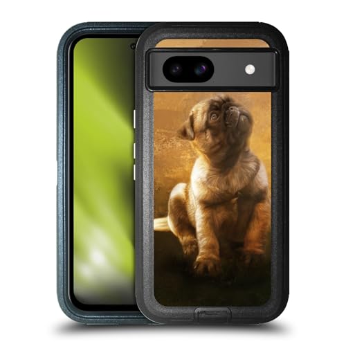 Étui antichoc Google Pixel 8a chiot carlin pour les sorties