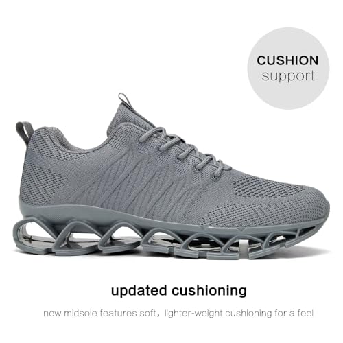 Image of Mens Slip on Running Walking Shoes Blade Tennis Casual Fashion Sneakers Comfort Non Slip Work Sport Athletic Trainer