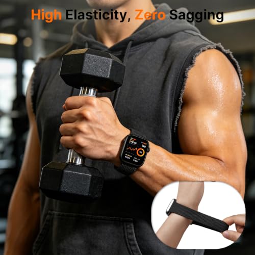 Image of Fullmosa 2 Pack Magnetic Braided Bands Compatible Apple Watch Strap 38mm 40mm 41mm 42mm 44mm 45mm 46mm 49mm Women Men,Soft Elastic Strap for iWatch Ultra3 /2 /1 SE3 /2 /1 Series 11 10 9 8 7 6 5 4 3 2 1