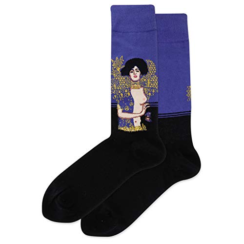 Hot Sox Judith And The Head Of Holofernes Socks, Dark Blue, 1 Pair, Men Shoe 6-12.5