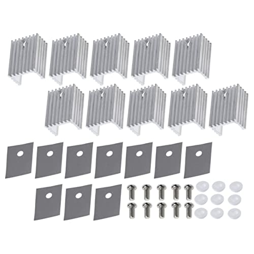 Radiador triodo Baluue de aluminio con cinta para enfriamiento de chip IC