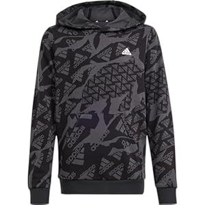 adidas Unisex Kids Essentials Allover Print Hoodie Kids HOODED SWEAT (pack of 1)