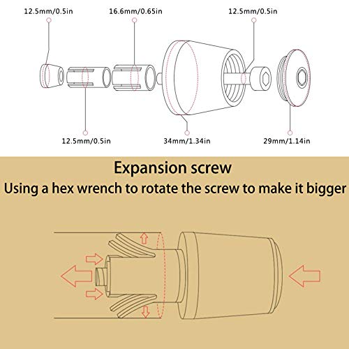 7/8" 22Mm Motorcycle Handlebar End Aluminum Handle Bar Grips Cap Gear Balanced Plug For Cbr 250R 300R 400R Cbr 250Rr 400Rr 600Rr 900Rr 954Rr 1000Rr Cbr 600 F2,F3,F4,F4I (Black) #TOP3