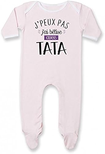 Inconnu Pyjama Bebe J Peux Pas J Ai Betise Avec Tata Version Fille Amazon Fr Vetements