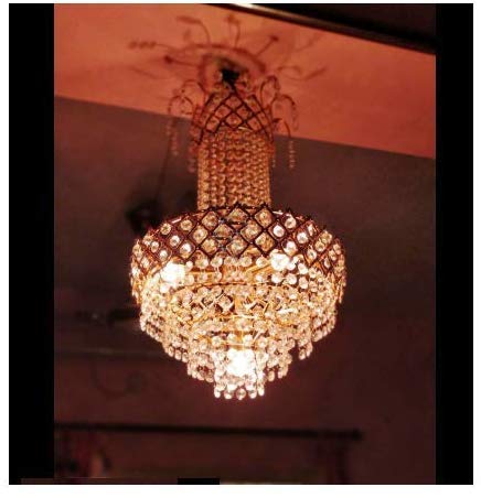 Image of CL 1315 /853 Round Chandelier Light- Clear Gold