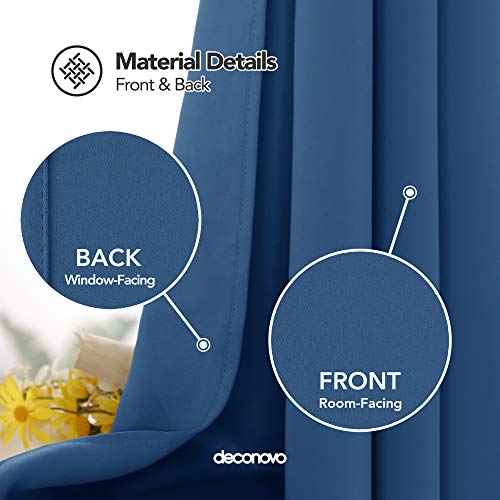Image of Deconovo Room Divider Curtains for Living Room 84 Inches Long, Door Curtain