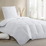 RUIKASI Edredon Nordico Cama 80 - Relleno Nórdico 135x200 cm de Microfibra 450gr/m² para Invierno, Blanco