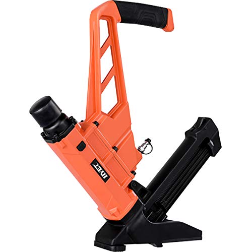 Goplus Pneumatic Flooring Nailer and Stapler 16-Gauge Cleat Air Hardwood Flooring Tool with Rubber Mallet (2-in-1)