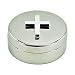 Round Plated Non-Tarnish Nickel Cross Rosary Box