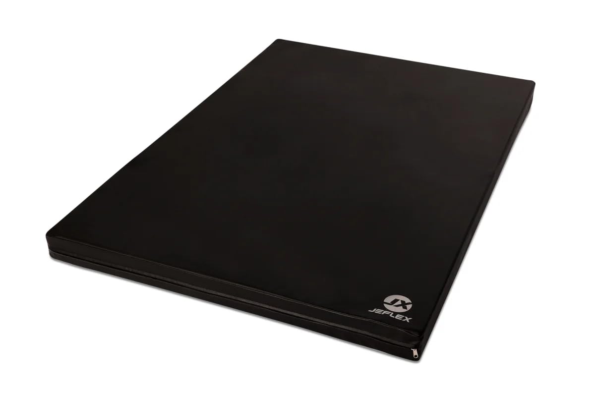 Jeflex - Colchoneta Gimnasia 150 x 100 x 8 cm fabricada en Alemania / Esterilla de gimnasia / Colchoneta multifuncional y esterilla de yoga / Esterilla de juego para habitación de los niños
